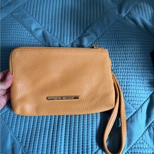 Steve Madden Mustard Wristlet Clutch